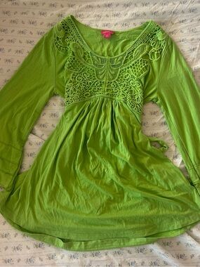 Light Green 2000s Baby Doll top